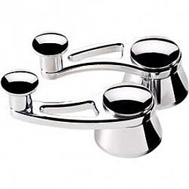 Billet Specialties Vent Window Handle Traditional Aluminum Polished Set Of 2 - 47520