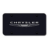 Automotive Gold License Plate - Chrysler Stainless Steel - PLCHRNLEB