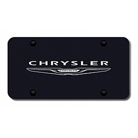 Automotive Gold License Plate - Chrysler Stainless Steel - PLCHRNLEB