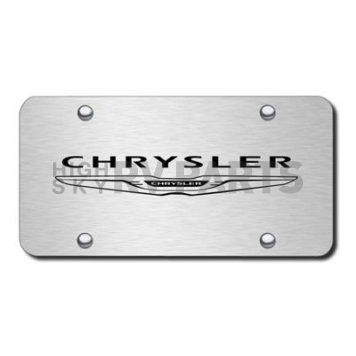 Automotive Gold License Plate - Chrysler Stainless Steel - PLCHRNLES