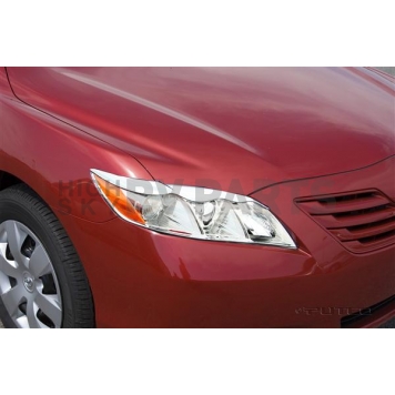 Putco Headlight Trim - ABS Plastic Silver Set Of 2 - 401256-1
