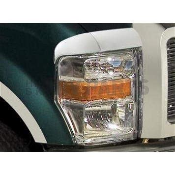 Putco Headlight Trim - ABS Plastic Silver Set Of 2 - 401262