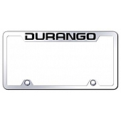 Automotive Gold License Plate Frame - Silver Stainless Steel - TFDUREC