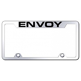 Automotive Gold License Plate Frame - Silver Stainless Steel - TFENVEC