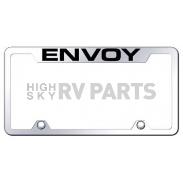 Automotive Gold License Plate Frame - Silver Stainless Steel - TFENVEC