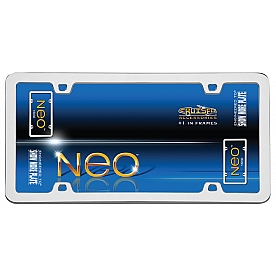 Cruiser License Plate Frame - Neo Die Cast Zinc - 15030