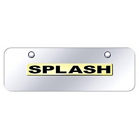 Automotive Gold License Plate - Splash Stainless Steel - SPLNGCM