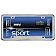 Cruiser License Plate Frame - Neo Sport Die Cast Zinc - 15180