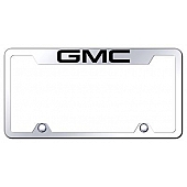 Automotive Gold License Plate Frame - Silver Stainless Steel - TFGMCEC