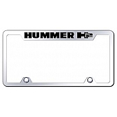 Automotive Gold License Plate Frame - Silver Stainless Steel - TFH2EC