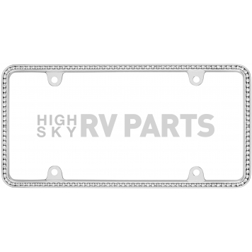 Cruiser License Plate Frame - Diamondesque Die Cast Zinc - 18130