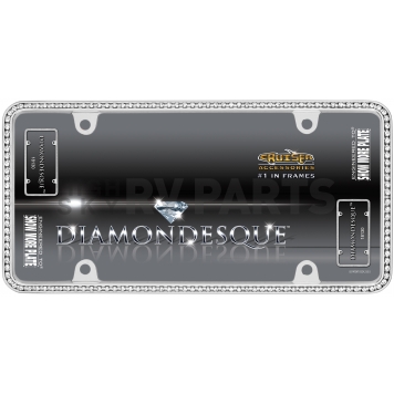 Cruiser License Plate Frame - Diamondesque Die Cast Zinc - 18130-1