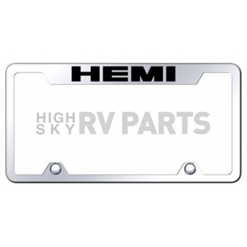 Automotive Gold License Plate Frame - Silver Stainless Steel - TFHEMEC