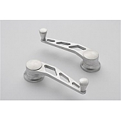 Lokar Performance Window Crank Handle - Aluminum Silver Set Of 2 - IDH2012