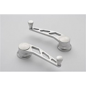 Lokar Performance Window Crank Handle - Aluminum Silver Set Of 2 - IDH2012