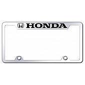 Automotive Gold License Plate Frame - Silver Stainless Steel - TFHONEC