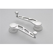 Lokar Performance Window Crank Handle - Aluminum Silver Set Of 2 - IDH2013