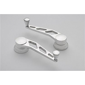 Lokar Performance Window Crank Handle - Aluminum Silver Set Of 2 - IDH2013