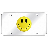 Automotive Gold License Plate - Smile Face Stainless Steel - SMIYC