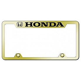 Automotive Gold License Plate Frame - Gold Stainless Steel - TFHONEG