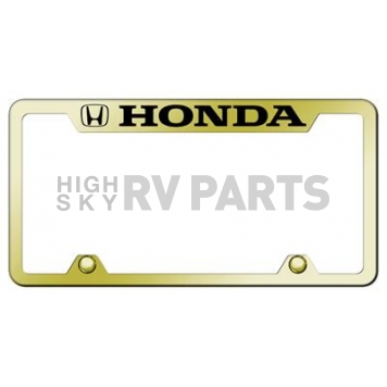 Automotive Gold License Plate Frame - Gold Stainless Steel - TFHONEG