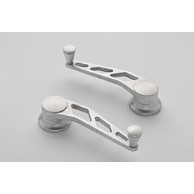 Lokar Performance Window Crank Handle - Aluminum Silver Set Of 2 - IDH2014
