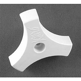 Strybuc Window Crank Knob - Triangular Plastic White Single - 710CEWHT