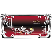 Cruiser License Plate Frame - Palm Tree Die Cast Zinc - 19003