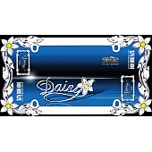 Cruiser License Plate Frame - Daisy Die Cast Zinc - 19130