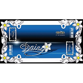 Cruiser License Plate Frame - Daisy Die Cast Zinc - 19130