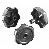 Strybuc Window Crank Knob - Round Plastic Black Set Of 25 - 743PBLK