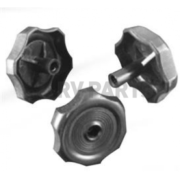 Strybuc Window Crank Knob - Round Plastic Black Set Of 25 - 743PBLK