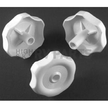 Strybuc Window Crank Knob - Round Plastic White Set Of 25 - 743PWHT