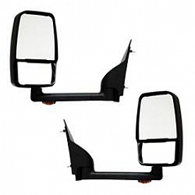 Velvac Exterior Mirror Remote/ Manual Rectangular Black - 714524