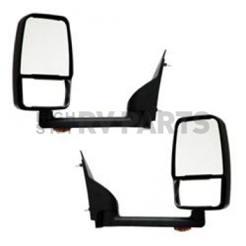 Velvac Exterior Mirror Remote/ Manual Rectangular Black - 714524