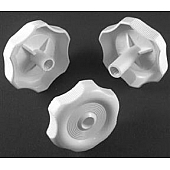 Strybuc Window Crank Knob - Round Plastic White Set Of 25 - 743PEWHT