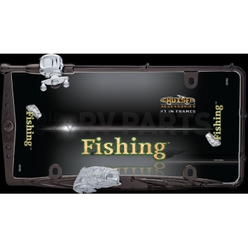 Cruiser License Plate Frame - Fishing Die Cast Zinc - 19783-1