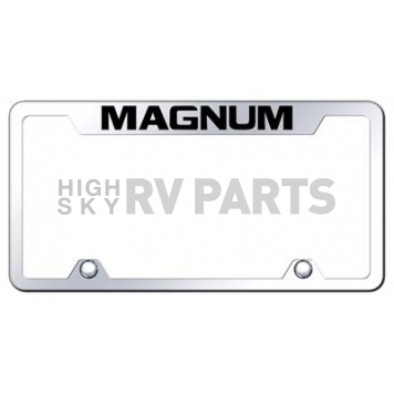 Automotive Gold License Plate Frame - Silver Stainless Steel - TFMAGEC