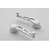 Lokar Performance Window Crank Handle - Aluminum Silver Set Of 2 - IDH2016
