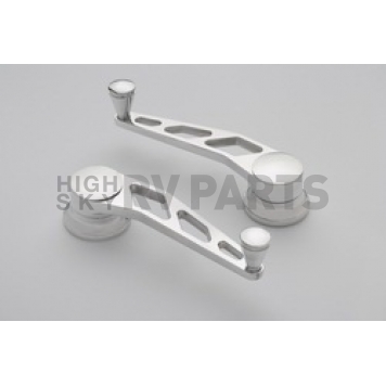 Lokar Performance Window Crank Handle - Aluminum Silver Set Of 2 - IDH2017