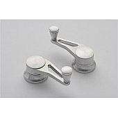 Lokar Performance Vent Window Handle - Aluminum Silver Set Of 2 - IDH2018