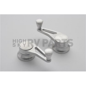 Lokar Performance Vent Window Handle - Aluminum Silver Set Of 2 - IDH2018