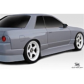 Extreme Dimensions Side Skirt - Fiberglass Reinforced Plastic Black Set of 2 - 113568