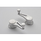 Lokar Performance Vent Window Handle - Aluminum Silver Set Of 2 - IDH2020