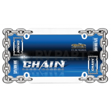 Cruiser License Plate Frame - Chain Die Cast Zinc - 20530-1
