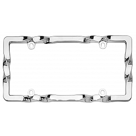 Cruiser License Plate Frame - Twisted Die Cast Zinc - 20730