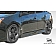 Extreme Dimensions Side Skirt - Primered Fiberglass Reinforced Plastic Black Set of 2 - 106049