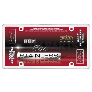 Cruiser License Plate Frame - Elite Stainless Steel - 21010