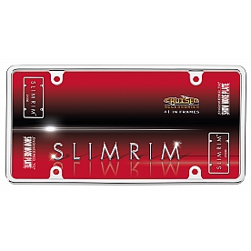 Cruiser License Plate Frame - Slim Rim Die Cast Zinc - 21330