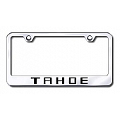 Automotive Gold License Plate Frame - Silver Stainless Steel - LFTAHEC